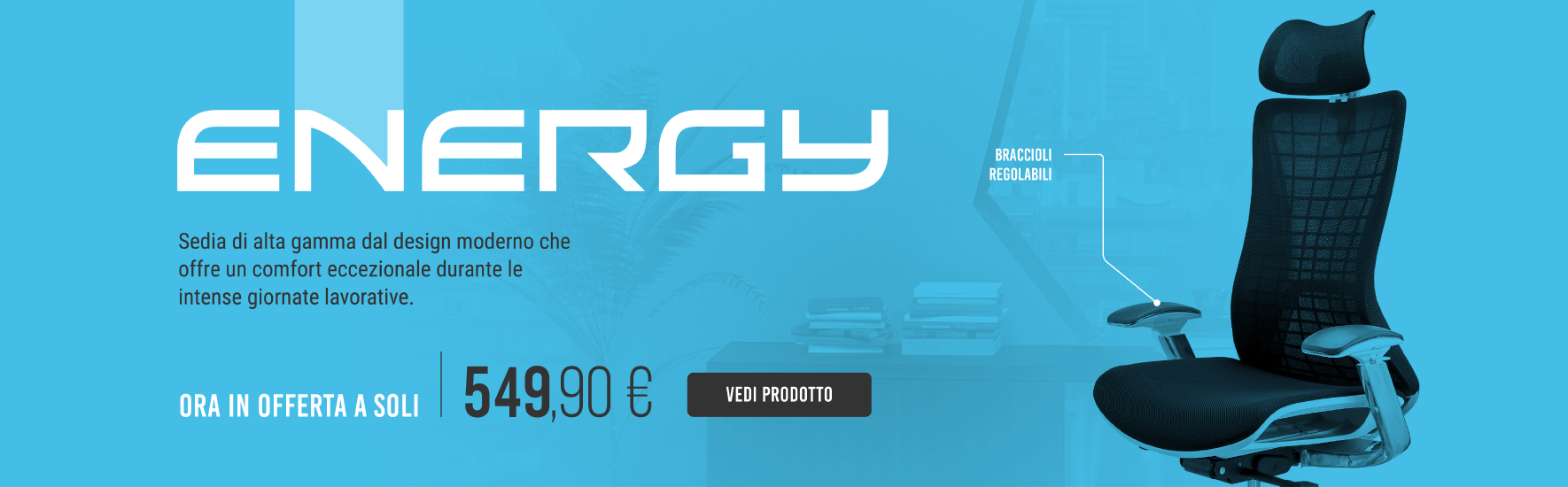 Sedia Ergonomica Energy